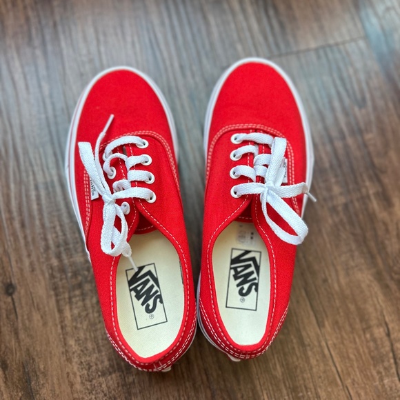 New in Box • Vans • Authentic Shoe • Red • Size 7 - Picture 5 of 8